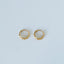 River twist earrings 14k gold - Studio Kroewe