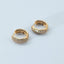 Romy pavé diamond earrings 14k gold - Studio Kroewe