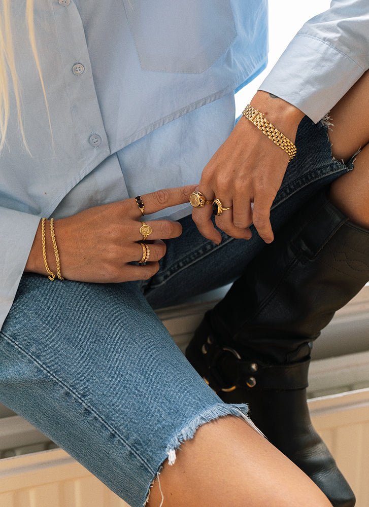 Rope bracelet 14k gold - Studio Kroewe