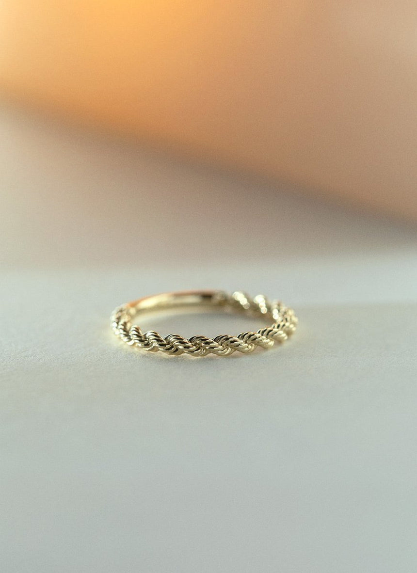 Golden Rope Ring Studio Kroewe - Rope ring 14k gold