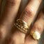 Rope ring 14k gold - Studio Kroewe