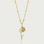 Rose charm 14k gold - Studio Kroewe