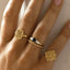Rosie sapphire diamond ring 14k gold - Studio Kroewe