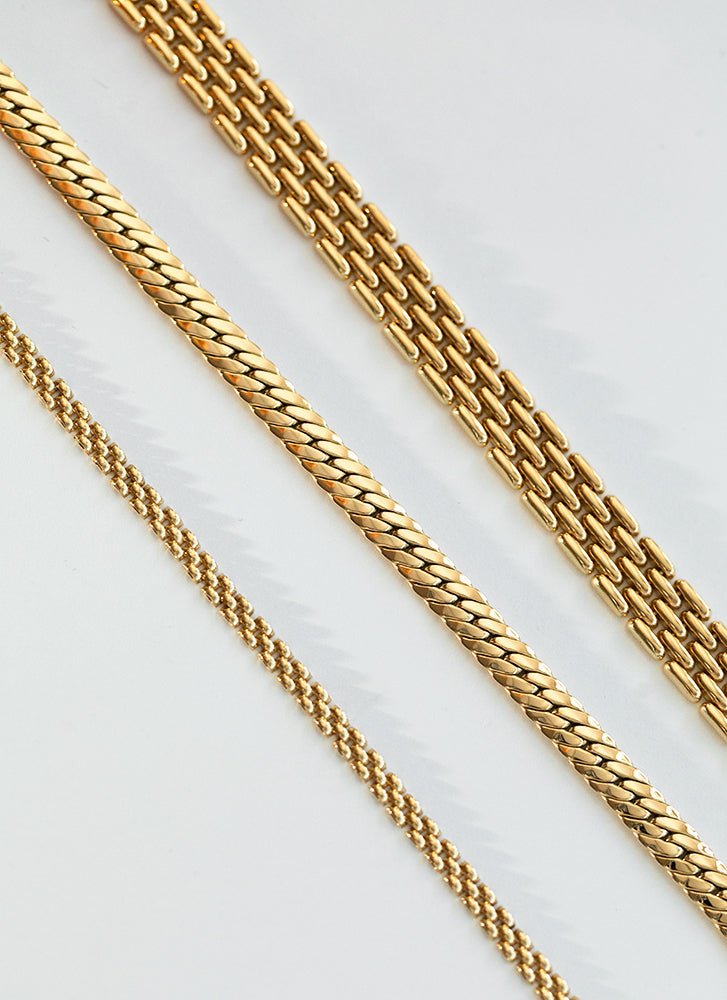 Sady rolex 3.5mm chain bracelet 14k gold - Studio Kroewe