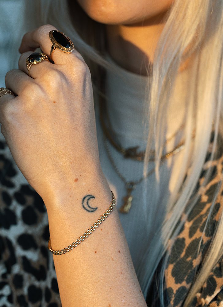 Sady rolex 3.5mm chain bracelet 14k gold - Studio Kroewe