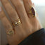 Sage diamond amethyst february birthstone ring 14k gold - Studio Kroewe