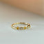Sage diamond citrine november birthstone ring 14k gold - Studio Kroewe