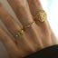 Sage diamond peridot augustus birthstone ring 14k gold - Studio Kroewe