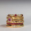Sage diamond ruby july birthstone ring 14k gold - Studio Kroewe