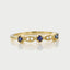 Sage diamond sapphire ring 14k gold - Studio Kroewe