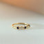 Sage diamond sapphire ring 14k gold - Studio Kroewe