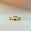 Sage diamond sapphire ring 14k gold - Studio Kroewe