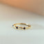 Sage diamond sapphire ring 14k gold - Studio Kroewe