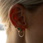 Saray twist earrings 14k gold - Studio Kroewe