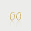Saray twist earrings 14k gold - Studio Kroewe