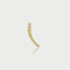 Scarlett diamond single earstud 14k gold - Studio Kroewe