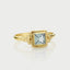 Senda aquamarine ring 14k gold - Studio Kroewe