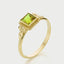 Senda peridot ring 14k gold - Studio Kroewe