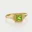 Senda peridot ring 14k gold - Studio Kroewe