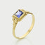 Senda tanzanite ring 14k gold - Studio Kroewe