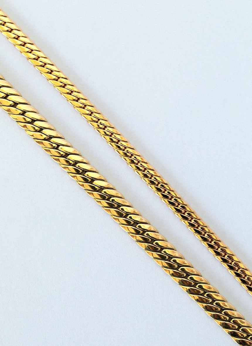 Snake 4.5mm bracelet 14k gold - Studio Kroewe