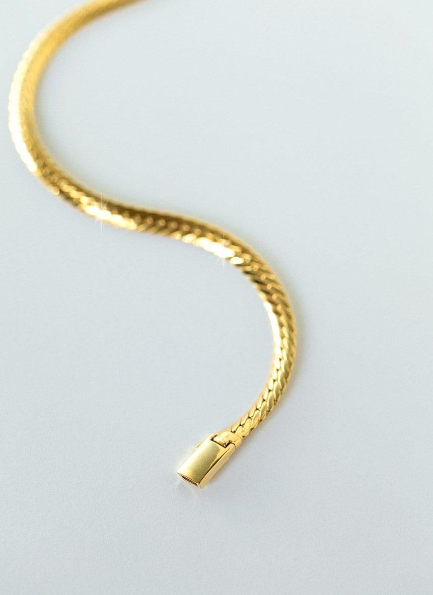 Caes 2.1mm bracelet 14k gold - Studio Kroewe