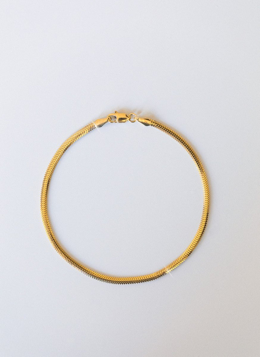 Sol 2.6mm bracelet 14k gold - Studio Kroewe