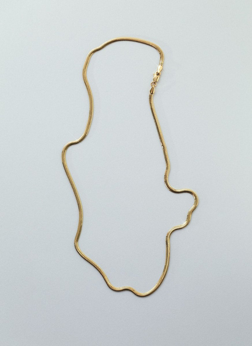 Sol 2.6mm necklace 14k gold - Studio Kroewe