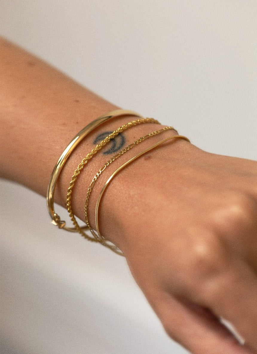 Sol 2.6mm bracelet 14k gold - Studio Kroewe