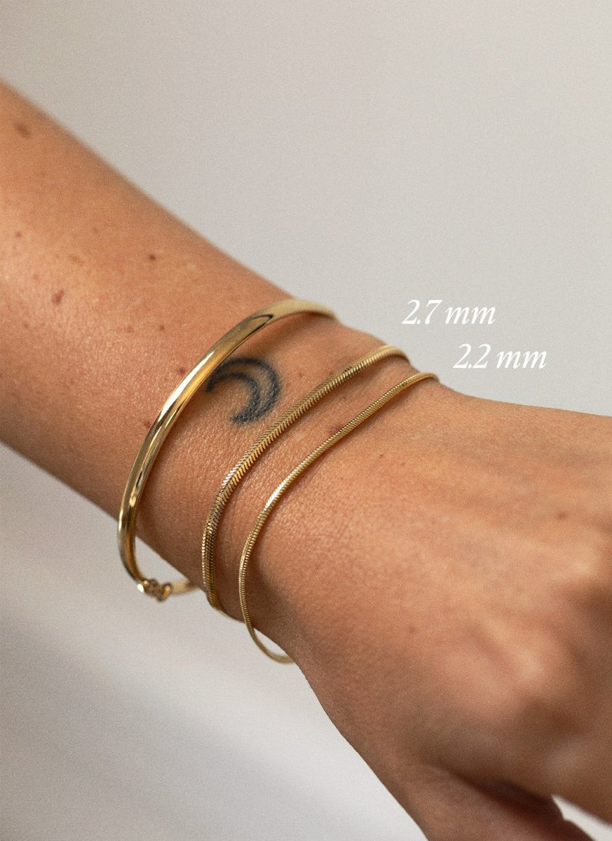 Sady rolex 5mm bracelet 14k gold - Studio Kroewe