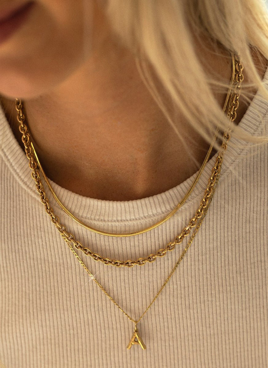 Sol 2.6mm necklace 14k gold - Studio Kroewe