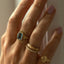 Soleil diamond ring 14k gold - Studio Kroewe