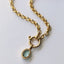 Sora gemstone charm 14k gold - Studio Kroewe