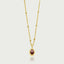 Sora gemstone charm 14k gold - Studio Kroewe