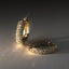 Sora pavé diamond earrings 14k gold - Studio Kroewe