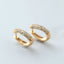 Sora pavé diamond earrings 14k gold - Studio Kroewe