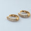 Sora pavé diamond earrings 14k gold - Studio Kroewe