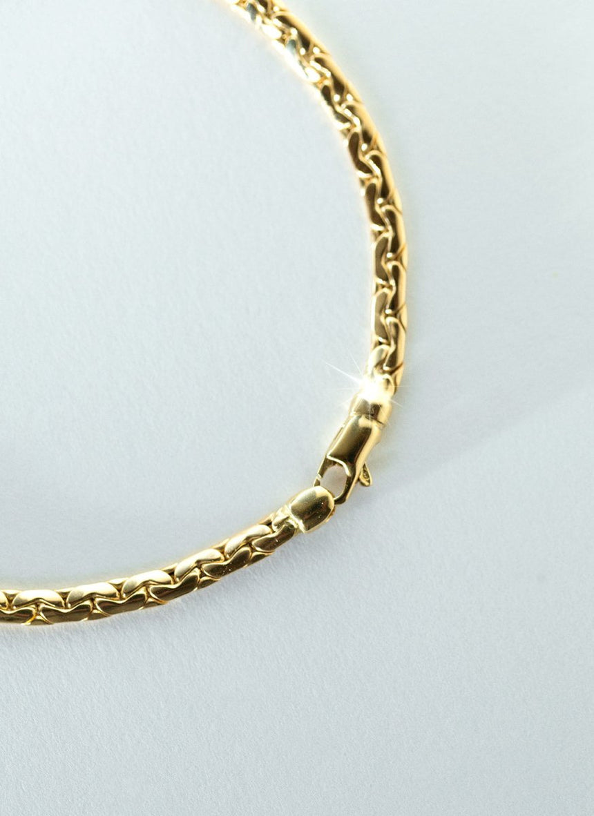 Grace tubo bracelet 14k gold - Studio Kroewe