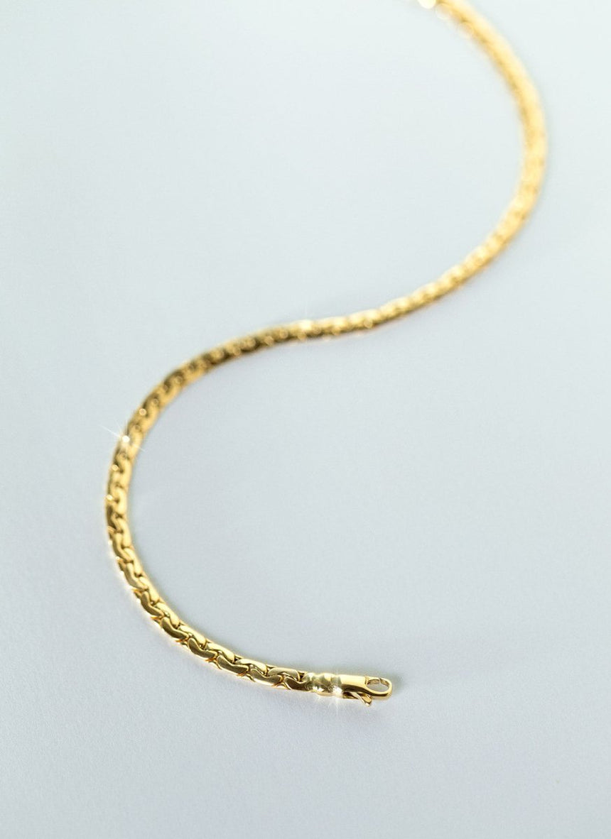 Grace tubo bracelet 14k gold - Studio Kroewe