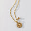 Sunflower charm 14k gold - Studio Kroewe