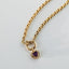 Sutton amethyst pendant 14k gold - Studio Kroewe