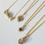 Sutton amethyst pendant 14k gold - Studio Kroewe