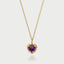 Sutton amethyst pendant 14k gold - Studio Kroewe