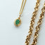Sutton birthstone pendant 14k gold - Studio Kroewe