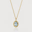 Sutton birthstone pendant 14k gold - Studio Kroewe