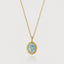 Sutton birthstone pendant 14k gold - Studio Kroewe