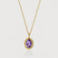 Sutton birthstone pendant 14k gold - Studio Kroewe