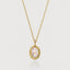Sutton birthstone pendant 14k gold - Studio Kroewe