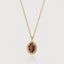 Sutton birthstone pendant 14k gold - Studio Kroewe