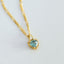 Sutton topaz charm 14k gold - Studio Kroewe